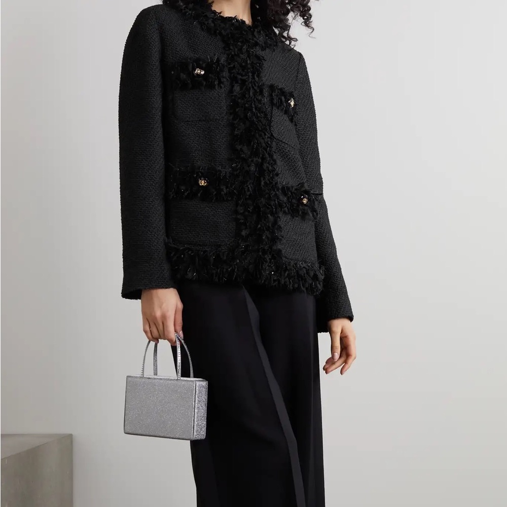 DOLCE & GABBANA Fringe Bouclé Jacket - Picture 7 of 11
